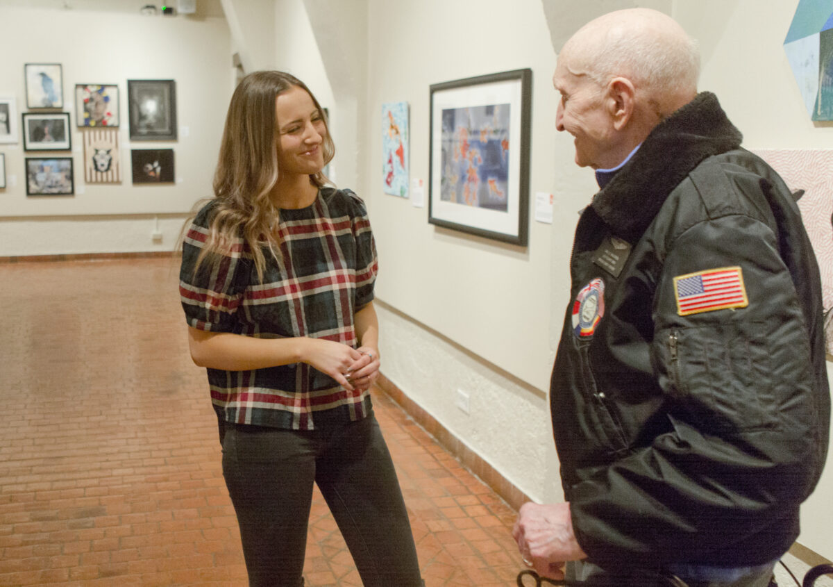 Springville High senior creates painting of Candy Bomber